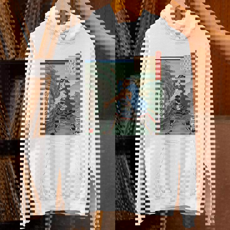 日本 浮世絵 出羽国 山形 山形城 ５７万石 最上義光 源氏 蔵王 力石 バックプリント パーカー