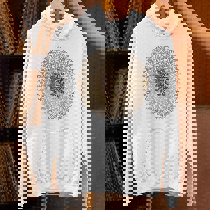 曼荼羅 最高のヨガバックプリント パーカー