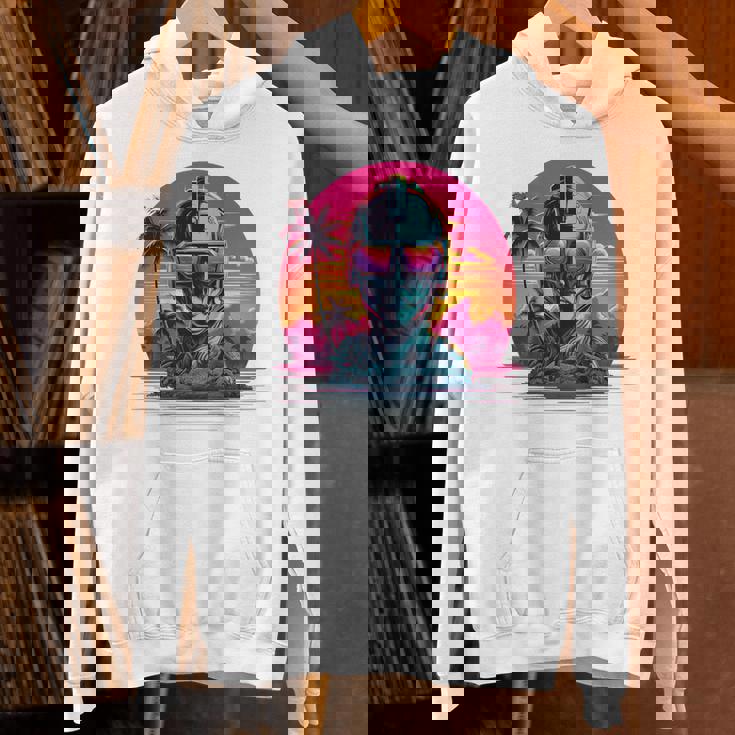 バックプリント 未来派 レトロ ヴェイパーウェーブ サイバーパンク 彫刻 パーカー