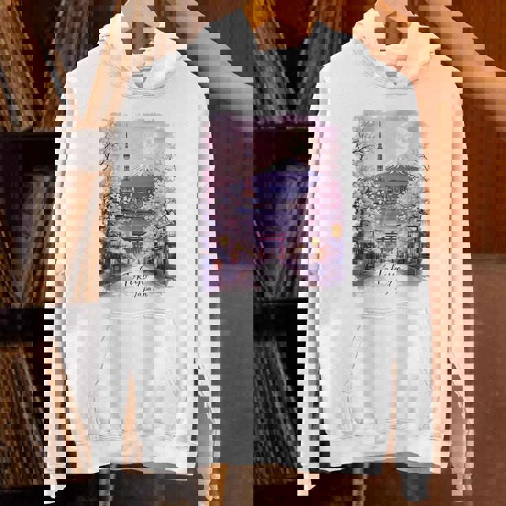 東京 日本 桜 夜景 お土産 パーカー