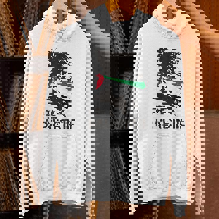 無料パレスチナ国旗 ガザの終わり占領 パレスチナ語 パーカー