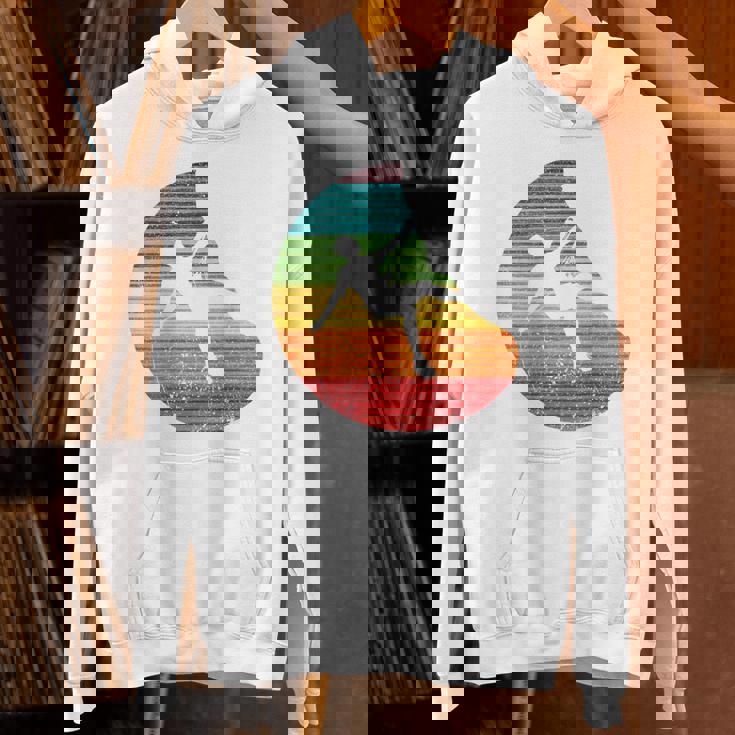 バックプリント 登山、ボルダリング、フリークライミングシルエット パーカー