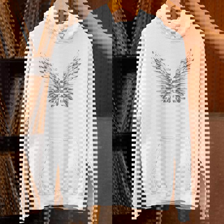 白い天使の羽自由守護天使 パーカー