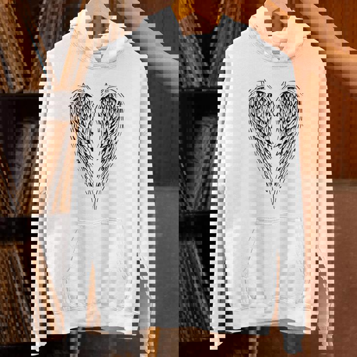 裏側の天使の羽 パーカー