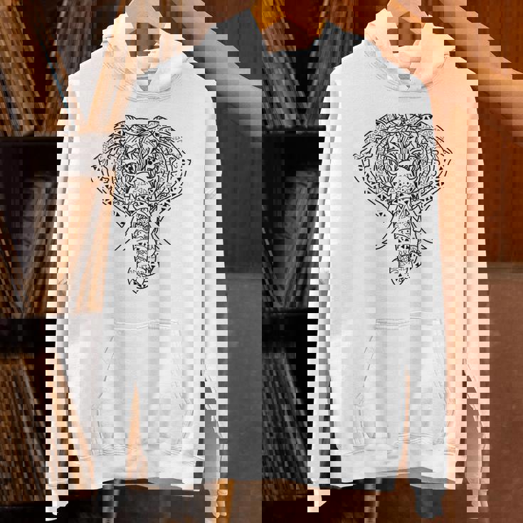 象のマンダラ、ヨガナマステエスニックシャーマン。 パーカー