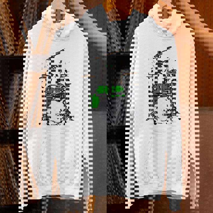 面白い猫 ドラム 猫 ドラマー 面白い ドラム 猫 Hoodie