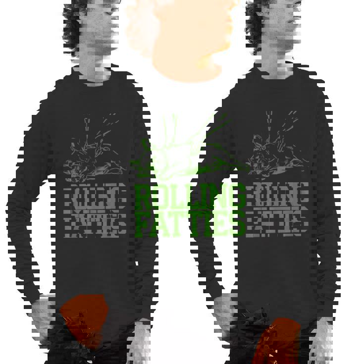 French Bulldog Rolling Fatties Dog Lover Puppy Owner Men's Long Sleeve T-Shirt