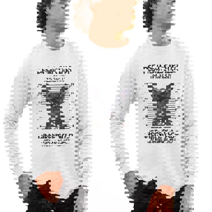Personal Stalker French Bulldog Men's Long Sleeve T-Shirt