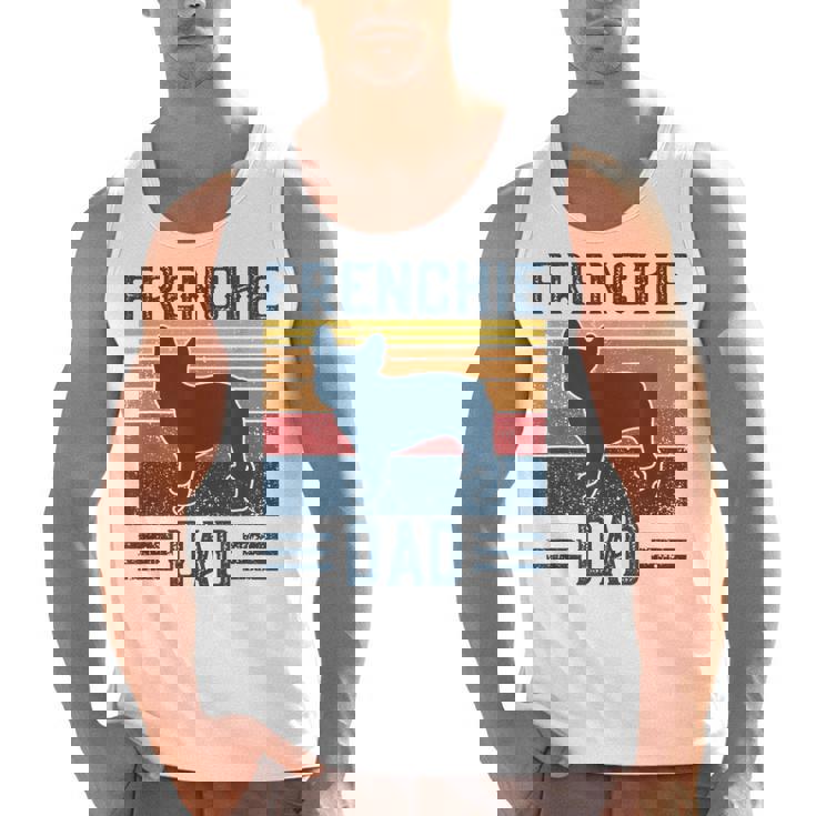 Vintage Frenchie Dad French Bulldog Men Tank Top