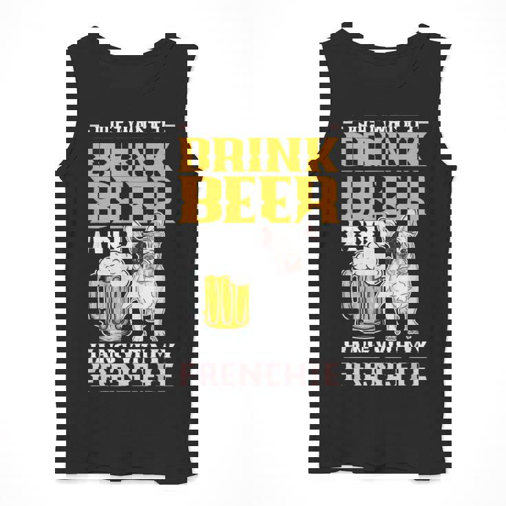 Drink Beer & Hang With My Frenchie French Bulldog Dad Men Tank Top