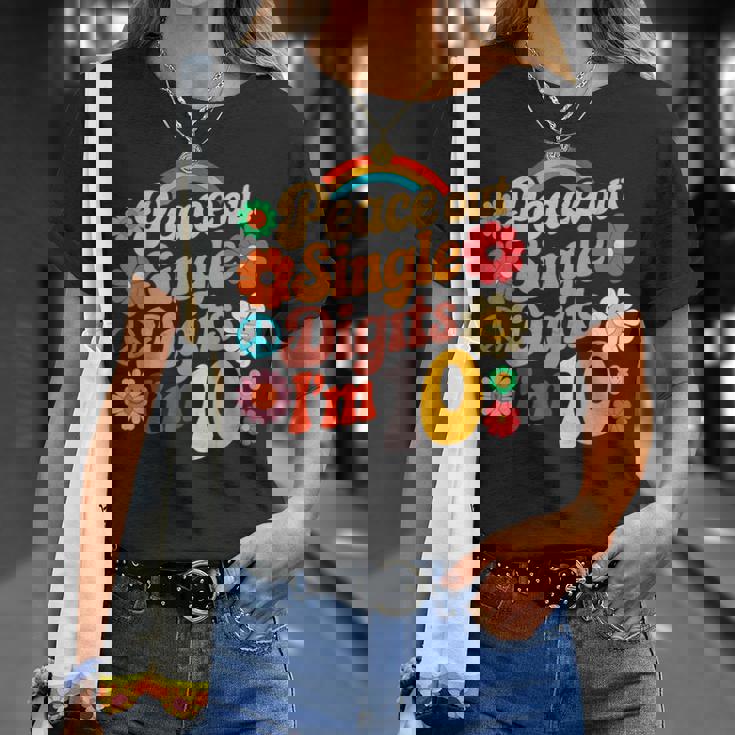 10Th Birthday Girl I'm Double Digits 10 Year Old Birthday T-Shirt Gifts for Her