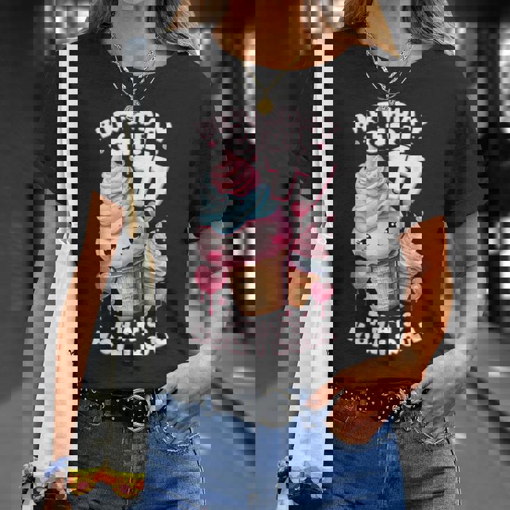 17歳の誕生日ガール 17年目 アイスクリーム 背番号17 Tシャツ 彼女への贈り物