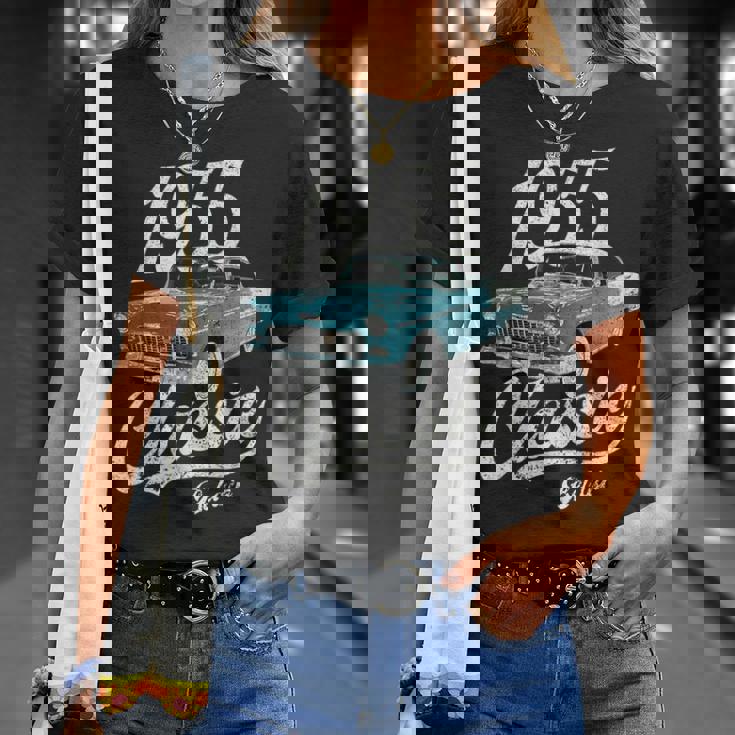 1955 シボレーベルエアブルー Tシャツ 彼女への贈り物