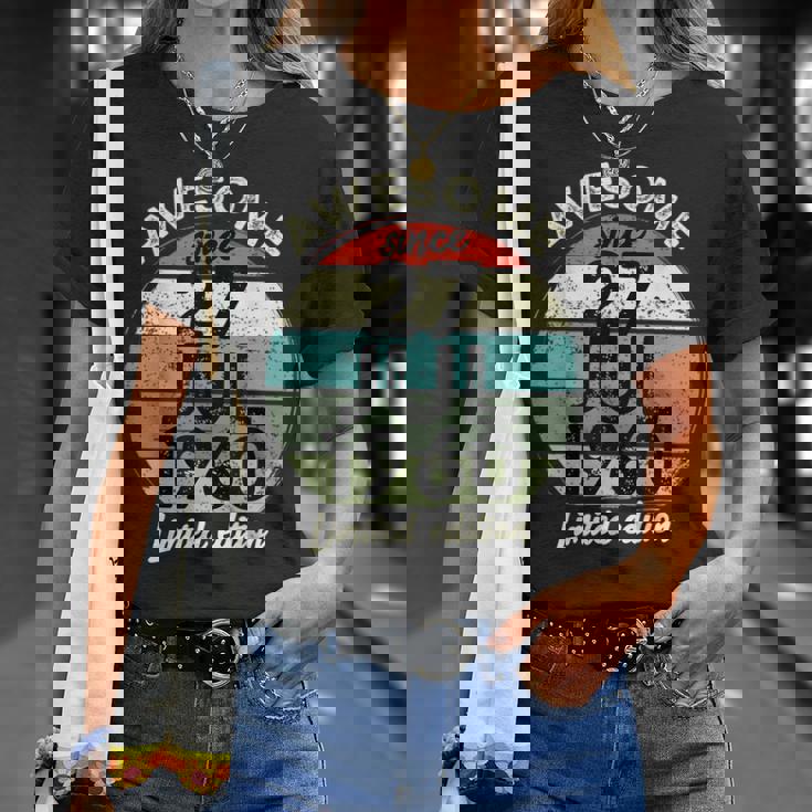 1960年7月27日 65歳の誕生日 65歳 2025年 誕生日 Tシャツ 彼女への贈り物