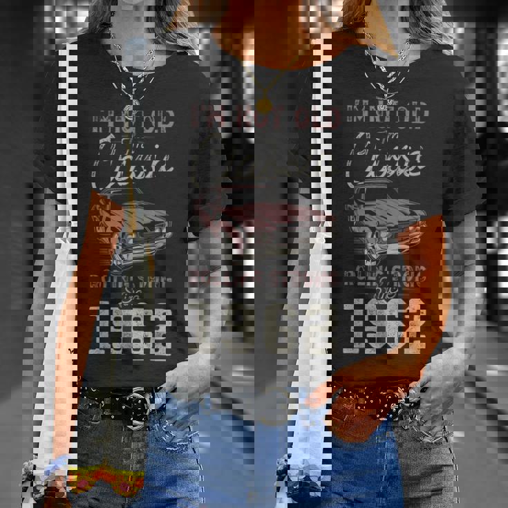 1962 マッスルカー 63歳の誕生日 クラシックカー Tシャツ 彼女への贈り物