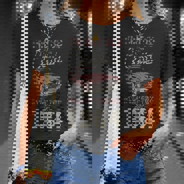 1964 マッスルカー 61歳の誕生日 クラシックカー Tシャツ 彼女への贈り物