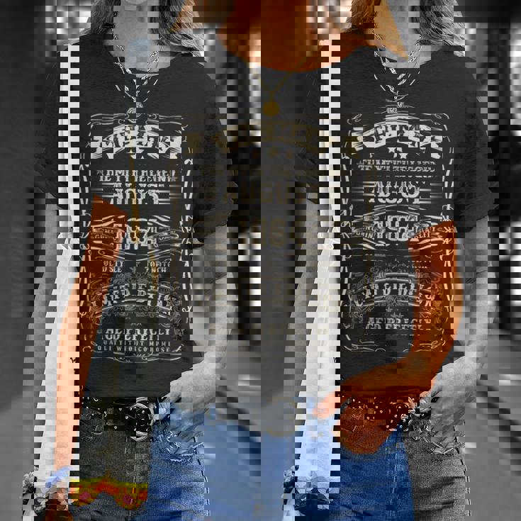 1964年8月 男の伝説 60歳の男性向けギフト Tシャツ 彼女への贈り物