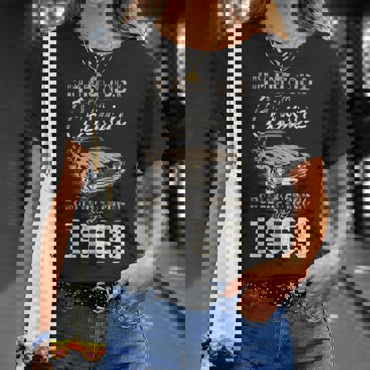 1969年生まれのクラシックカー 56歳の誕生日 Tシャツ 彼女への贈り物