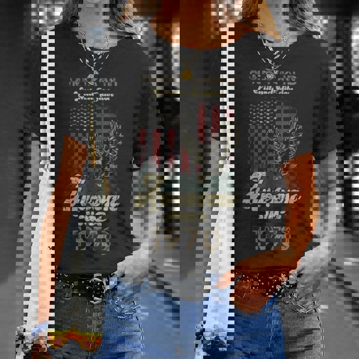 1970年、アメリカ国旗、イーグル、55歳の誕生日、愛国的 Tシャツ 彼女への贈り物