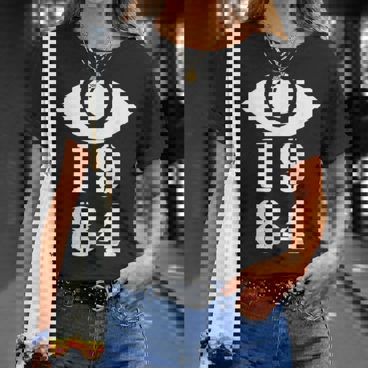 1984 オーウェリアン Big Brother Is Watching You Tシャツ 彼女への贈り物