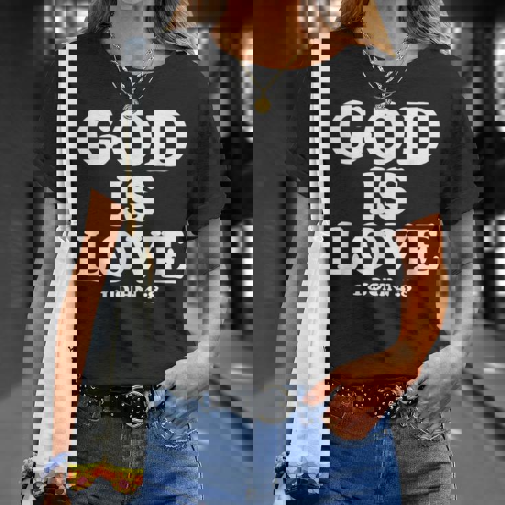 1ヨハネ4 Tシャツ 彼女への贈り物