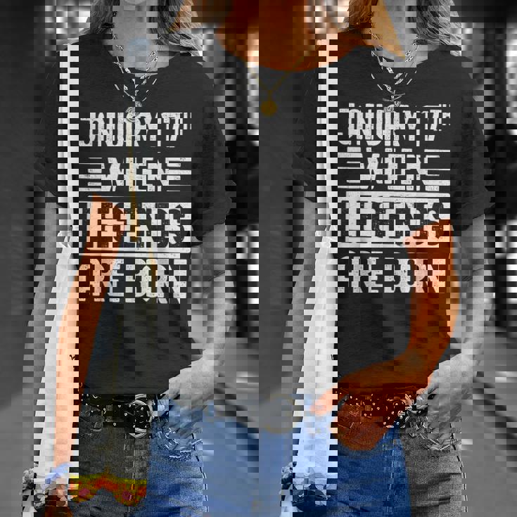 1月17日 誕生日 1月17日 誕生日プレゼント Tシャツ 彼女への贈り物