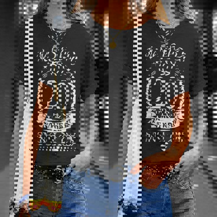 2005年結婚20周年から20年を続けています。 Tシャツ 彼女への贈り物