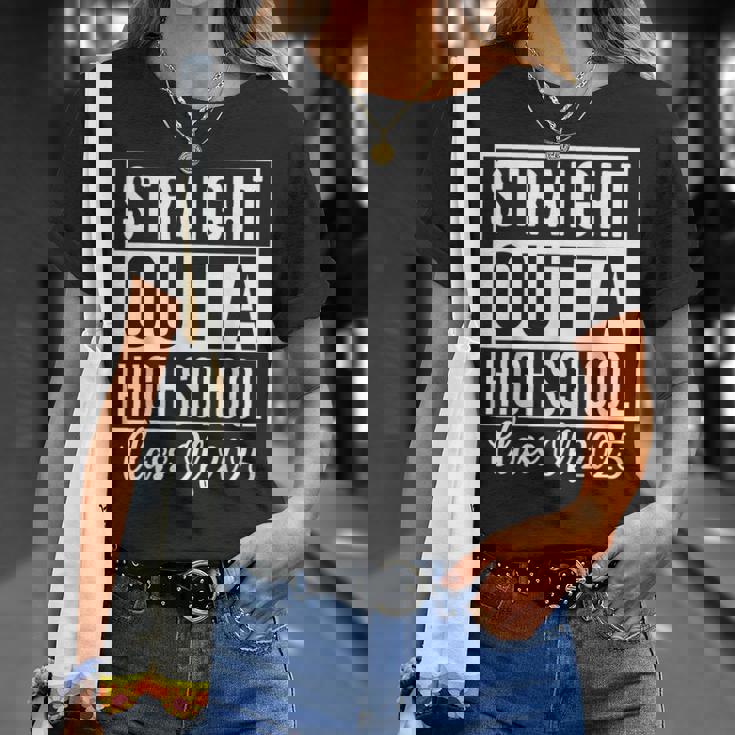 2025年のストレートアウトタ高校授業 Tシャツ 彼女への贈り物