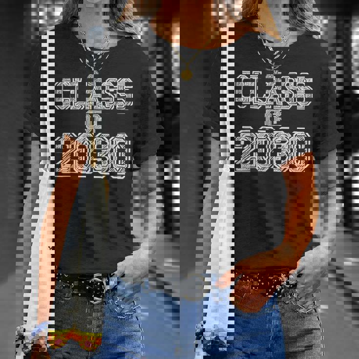 2030年度未来の幼稚園卒業の授業 Tシャツ 彼女への贈り物