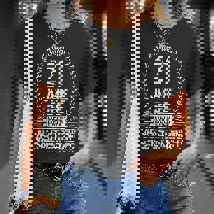 21年 結婚21周年 記念日 ギフト Tシャツ 彼女への贈り物