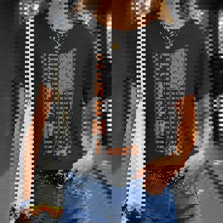 392 Hemi Enginert8シリーズ 愛国旗デザイン Tシャツ 彼女への贈り物