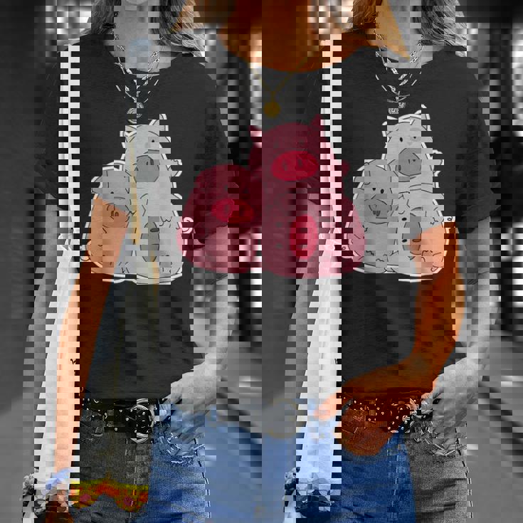 3匹の小さな豚 Tシャツ 彼女への贈り物