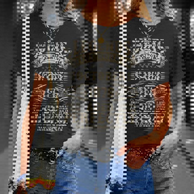 46歳の誕生日プレゼント 男性用 46歳 誕生日 1978年10月 Tシャツ 彼女への贈り物