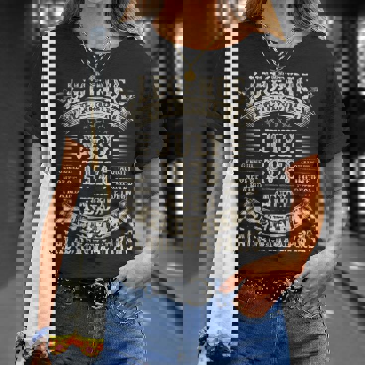 49歳の男性への誕生日プレゼント 49歳 誕生日 1976年7月 Tシャツ 彼女への贈り物