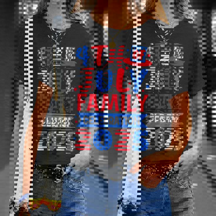 4Th Of July 2025 Family Celebration Matching Group T-Shirt Gifts for Her