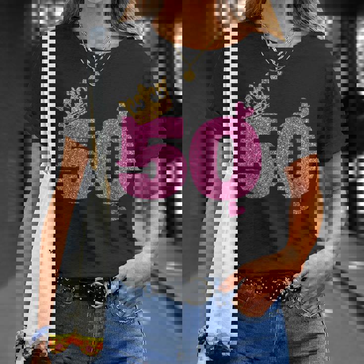 50歳の誕生日 王冠 50歳の誕生日 Tシャツ 彼女への贈り物