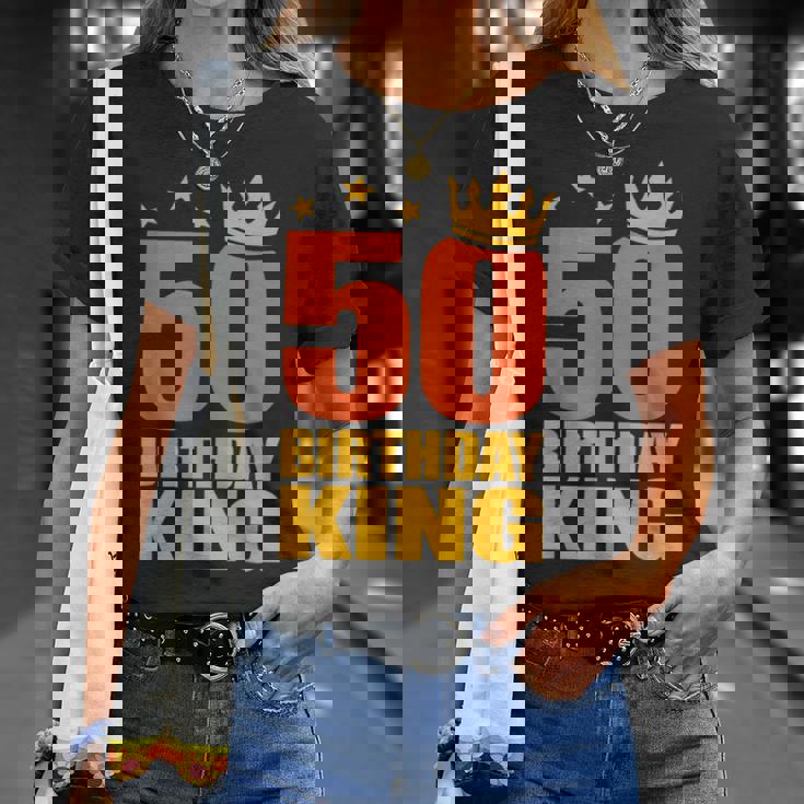 50歳の誕生日 王様 五十五十歳 Tシャツ 彼女への贈り物
