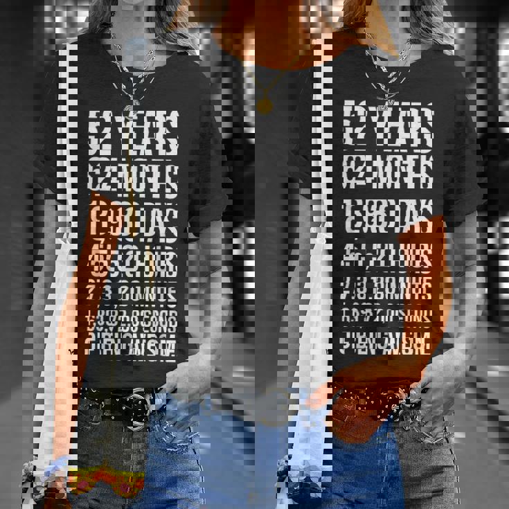 52歳の誕生日ギフト 面白い52歳の誕生日 Tシャツ 彼女への贈り物