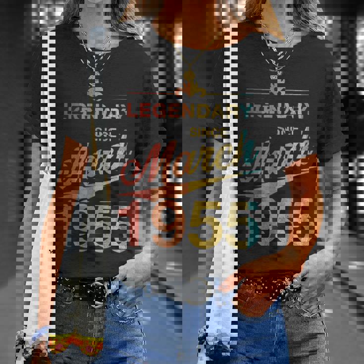 70Th Birthday 1955年3月生まれ 70歳 ヴィンテージ Tシャツ 彼女への贈り物