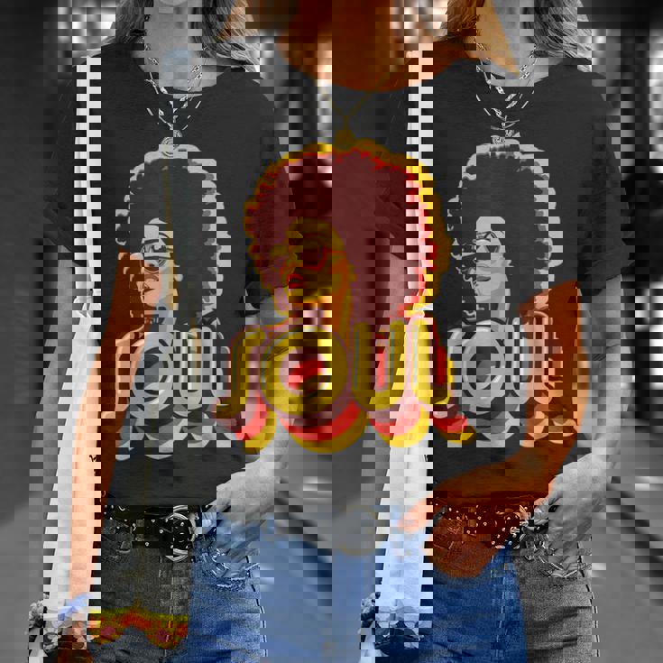 70年代ファンクアフロソウルレトロヴィンテージ70年代レトロソウル Tシャツ 彼女への贈り物