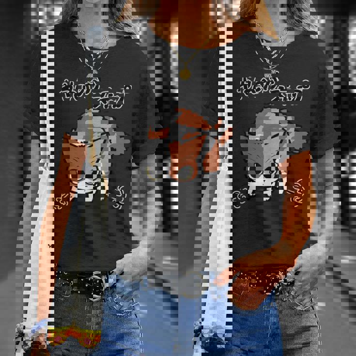 7Cats やんのかステップねこ（三毛猫ver） Tシャツ 彼女への贈り物