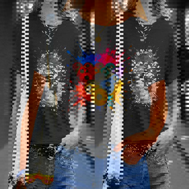 8-Ball Pool Team クールなグラフィックデザインリーグとトーナメント Tシャツ 彼女への贈り物