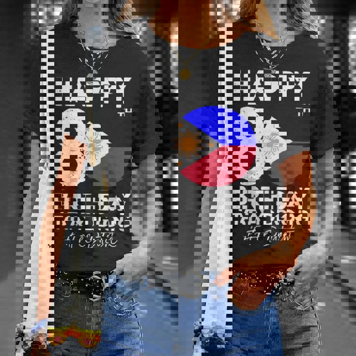 80歳の誕生日おめでとうタテイ・ディゴン・ドゥテルテ Prrd フリー・ドゥテルテ Tシャツ 彼女への贈り物