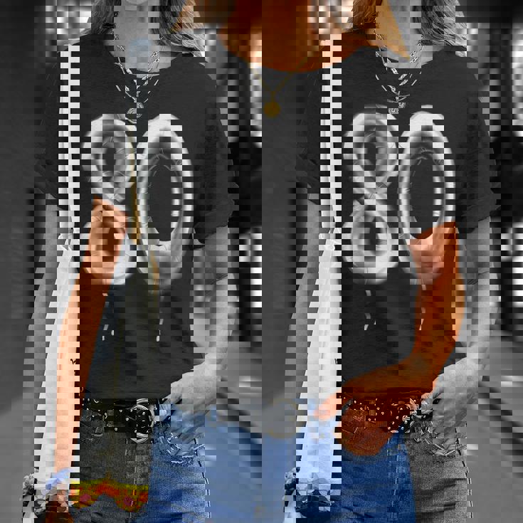 80歳の誕生日バルーン 装飾バルーン 80年目 Tシャツ 彼女への贈り物