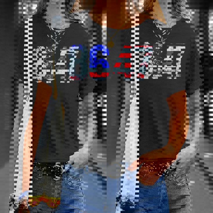 86 47 反トランプ大統領人権 8647 Tシャツ 彼女への贈り物