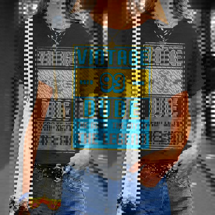 93歳の誕生日ギフト 男性用 93歳 ヴィンテージ お父さん 1927 Tシャツ 彼女への贈り物