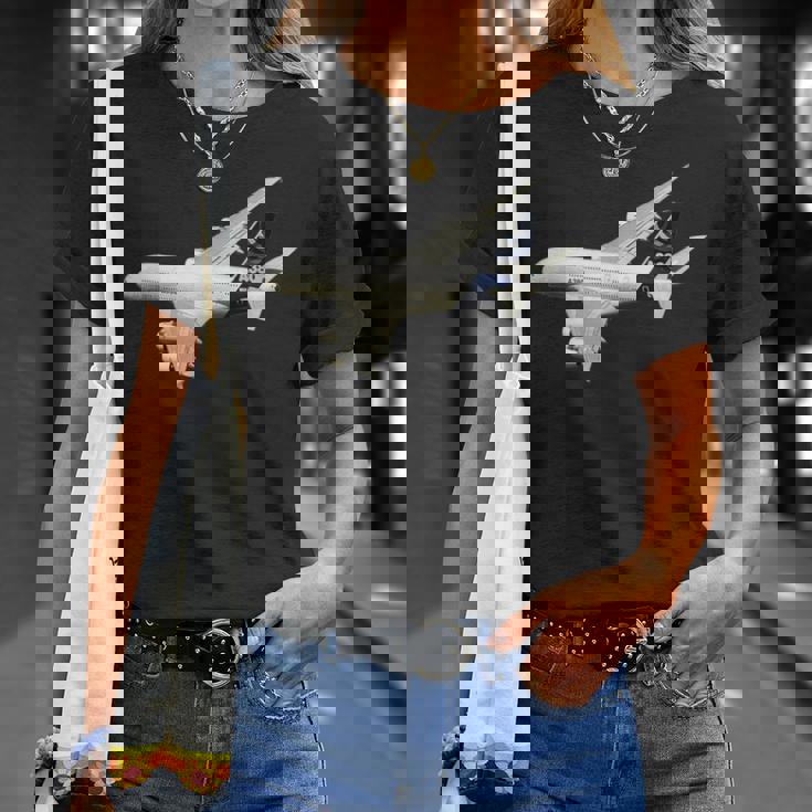 A380旅客機、航空会社、ジェット機、飛行機 Tシャツ 彼女への贈り物