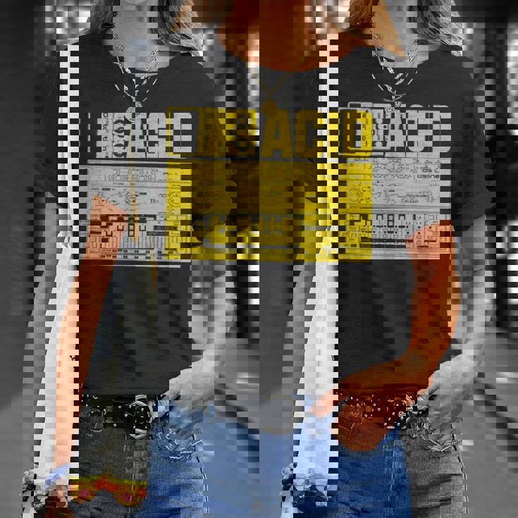 Acid Tb303 ベースペダル アナログシンセサイザー Dj Nerd Tシャツ 彼女への贈り物