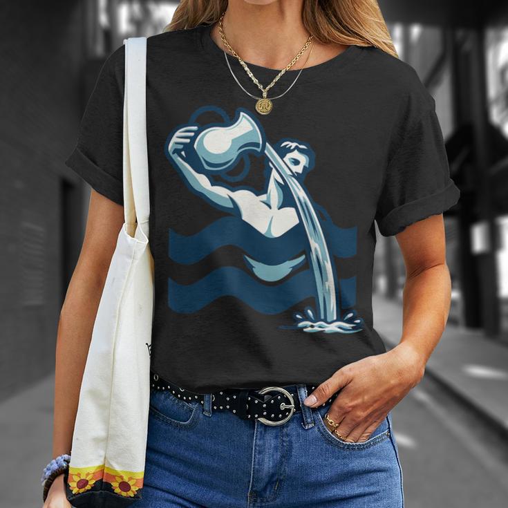 Acuarioigno Del Zodiaco Astrología Horóscopo Acuario Camiseta unisex Regalos para ella