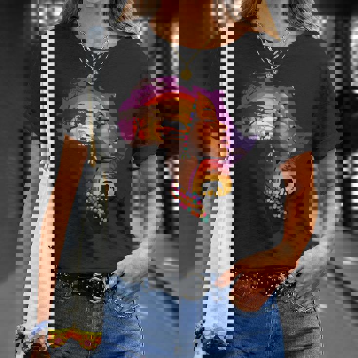 African American Boyunflower Melanin History Month Tシャツ 彼女への贈り物